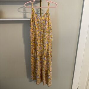Kids Floral Yellow Maxi Dress
